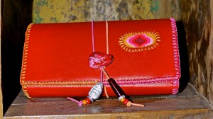 Ruby Red, Handmade, Geldbeutel